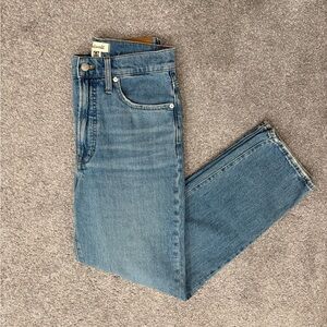 Madewell Perfect Vintage Straight Jean in Hoye Wash